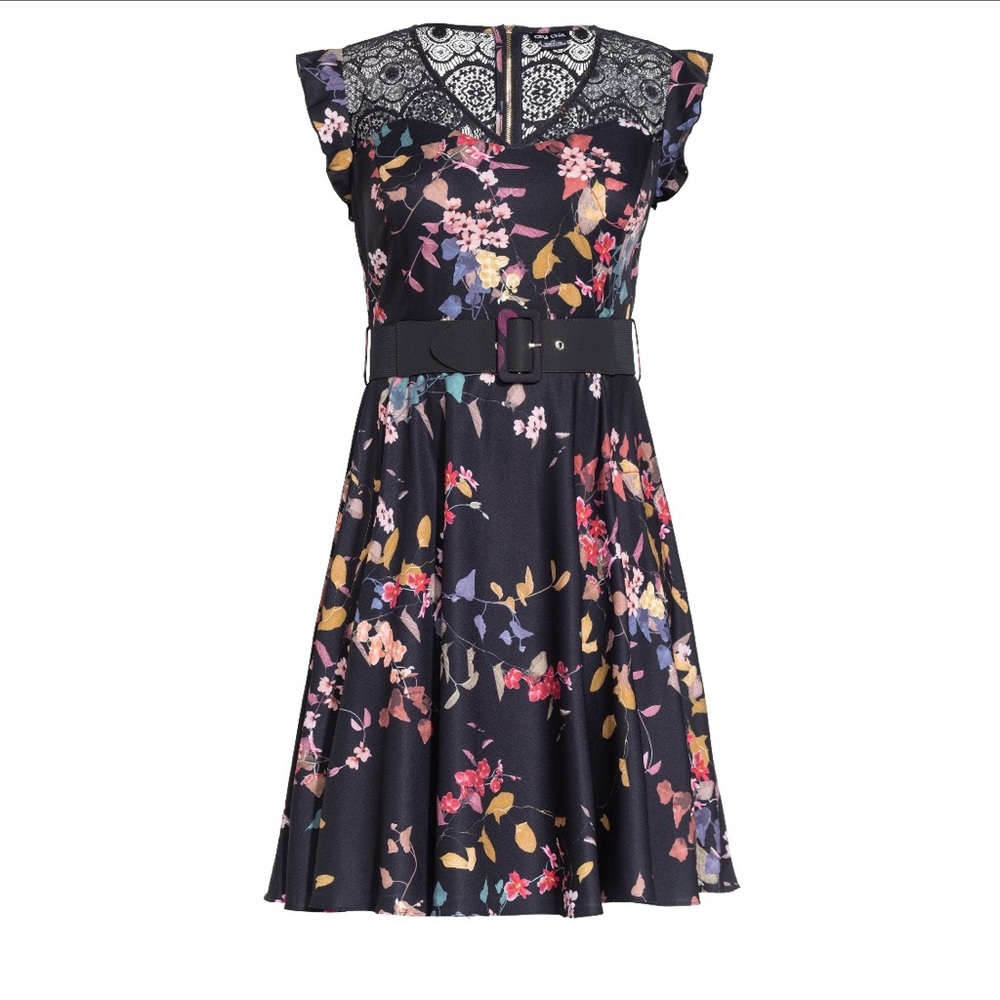 City Chic Floral Dress